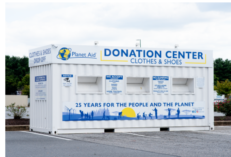 Find Your Nearest Aid Yellow Bin to Donate Clothing